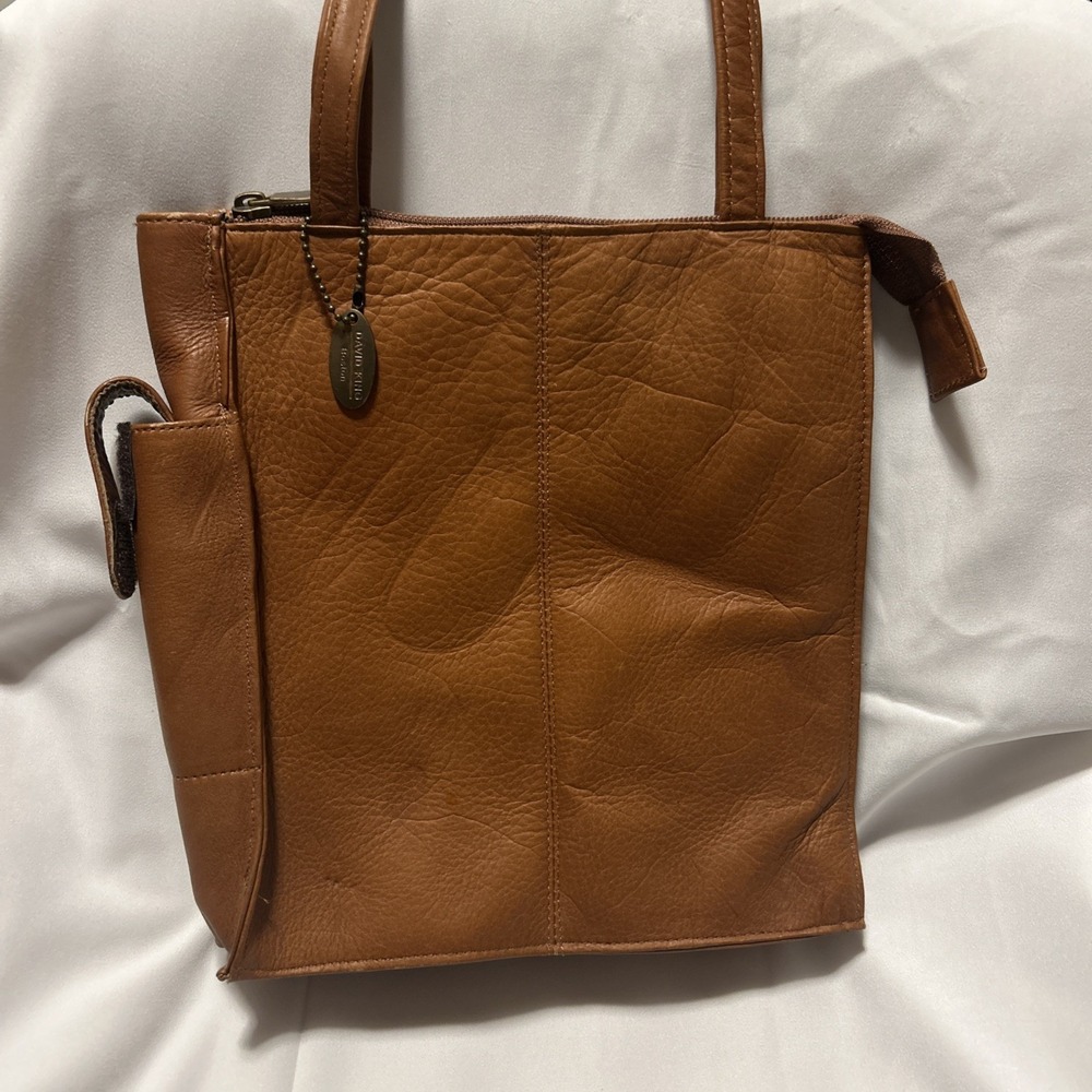 David King Leather‎ Shoulder Bag(Brown)